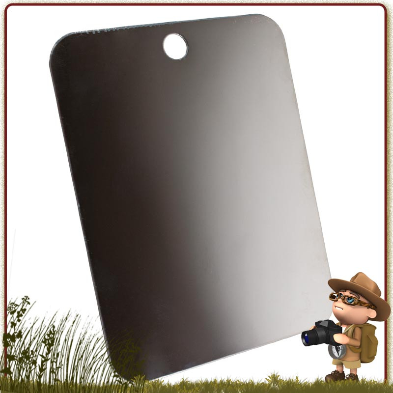 Miroir Acier Inoxydable incassable BCB de camping et randonnée Miroir Acier Inoxydable incassable BCB de camping et randonnée