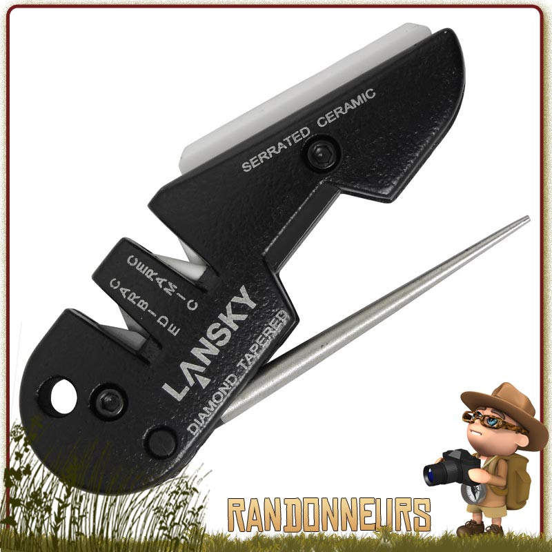 Affuteur Blademedic sharpener Lansky carbure tungstène, céramique et diamant pour couteaux survie bushcraft Affuteur Blademedic sharpener Lansky carbure tungstène, céramique et diamant pour couteaux survie bushcraft