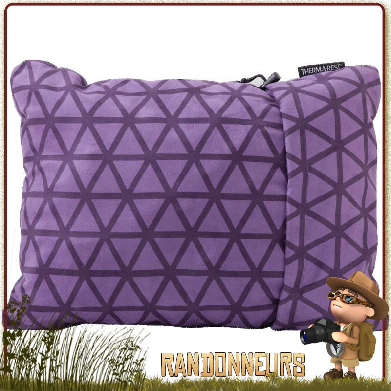 Oreiller Thermarest Compressible Large remplissage en mousse se comprime en petit volume pour un meilleur confort Oreiller Thermarest Compressible Large remplissage en mousse se comprime en petit volume pour un meilleur confort