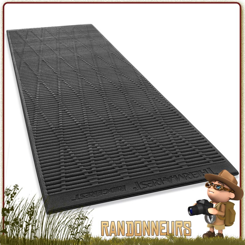 Matelas RidgerRest Classic Thermarest Large en mousse à surface alvéolée pour optimiser la rétention de la chaleur corporelle Matelas RidgerRest Classic Thermarest Large en mousse à surface alvéolée pour optimiser la rétention de la chaleur corporelle