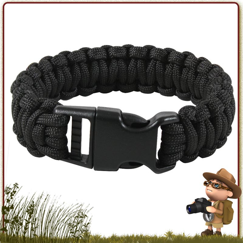 Bracelet Paracorde nylon 550 BCB 300 cm avec boucle de survie Bracelet Paracorde nylon 550 BCB 300 cm avec boucle de survie