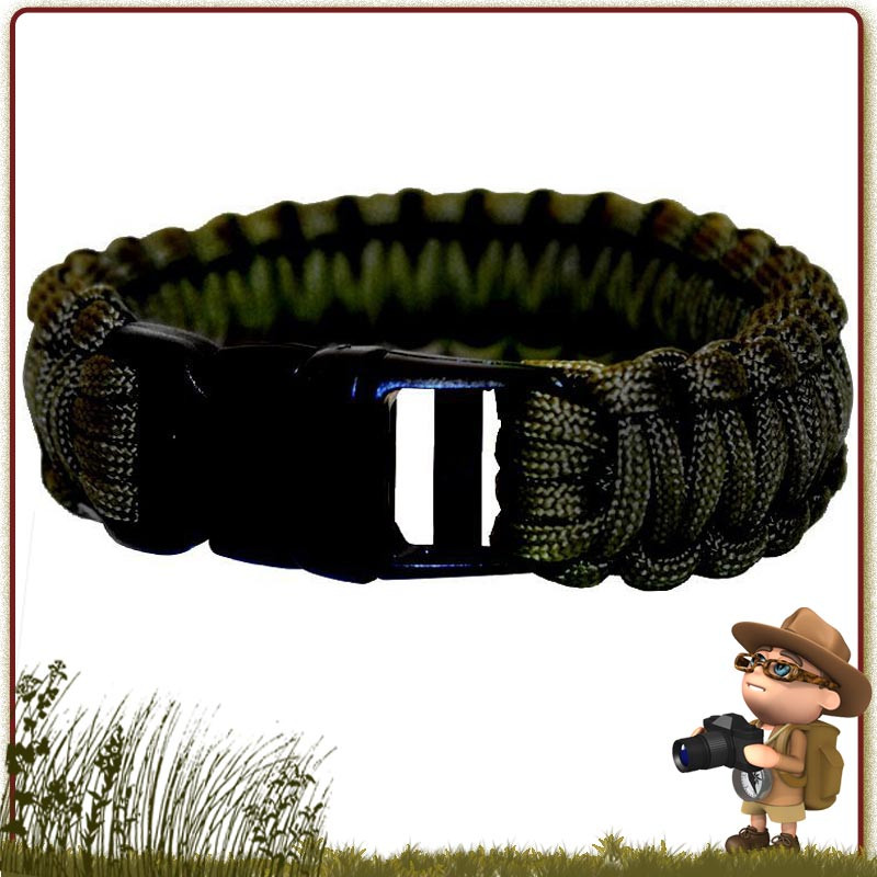 Bracelet Paracorde nylon 550 BCB 300 cm avec boucle de survie Bracelet Paracorde nylon 550 BCB 300 cm avec boucle de survie