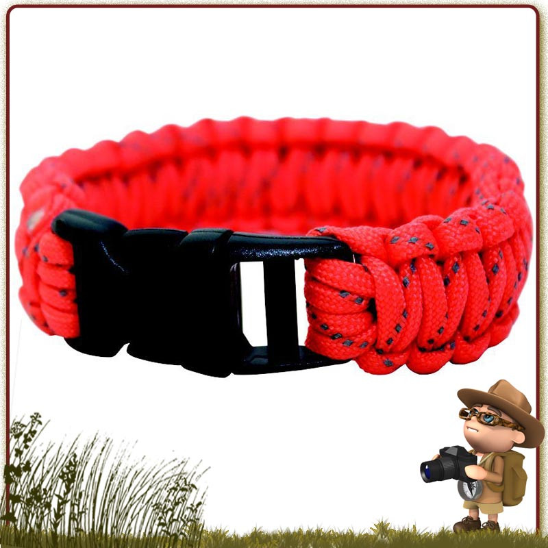 Bracelet Paracorde nylon 550 BCB 300 cm avec boucle de survie Bracelet Paracorde nylon 550 BCB 300 cm avec boucle de survie