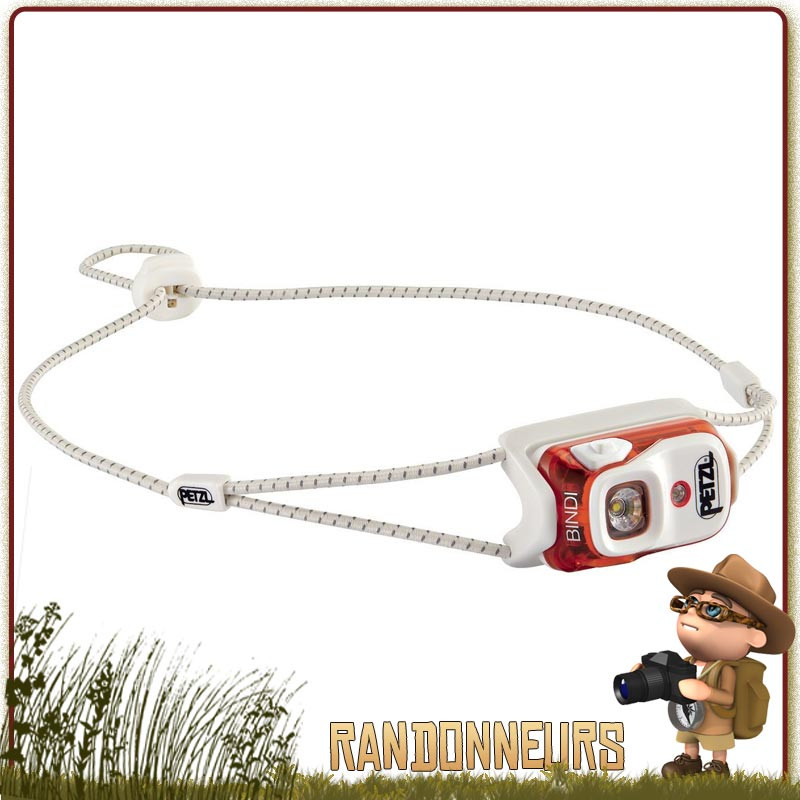 Lampe Frontale légère et puissante PETZL Bindi Orange rechargeable Lampe Frontale légère et puissante PETZL Bindi Orange rechargeable