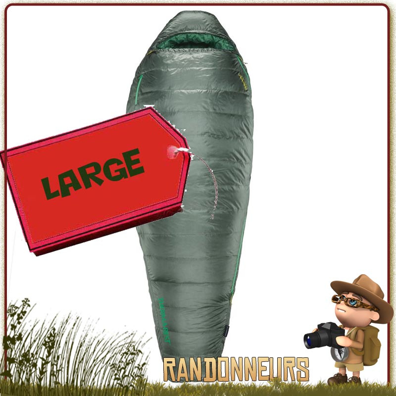 Sac Couchage ultra léger QUESTAR 0 Thermarest Large pour la randonnée montagne grand froid en duvet 650 Sac Couchage ultra léger QUESTAR 0 Thermarest Large pour la randonnée montagne grand froid en duvet 650