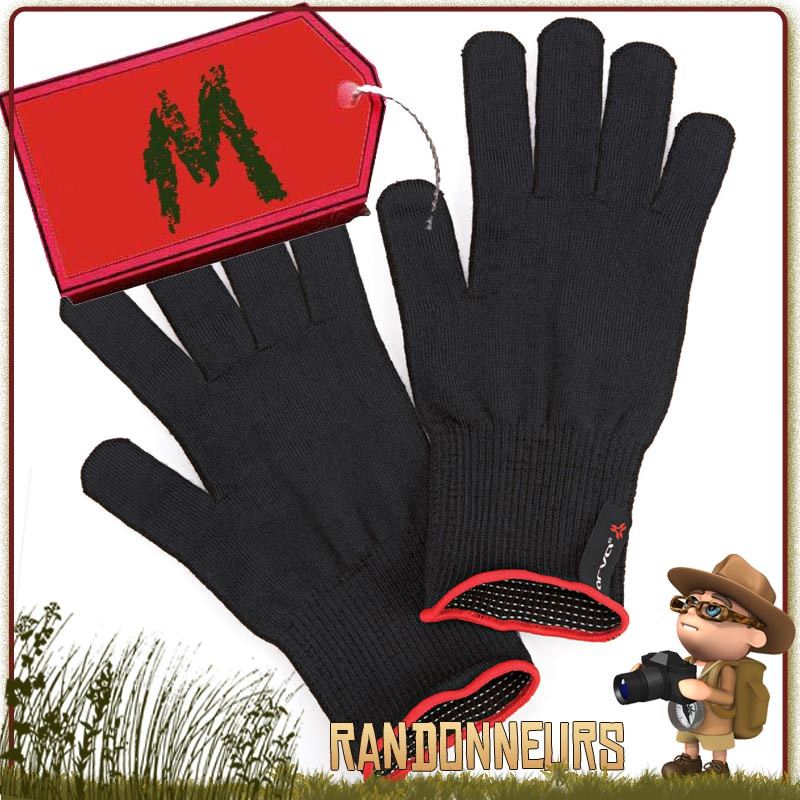 Gants thermiques Finger Touch Arva en tissu merino compatible avec écrans tactiles garder les mains au chaud Gants thermiques Finger Touch Arva en tissu merino compatible avec écrans tactiles garder les mains au chaud