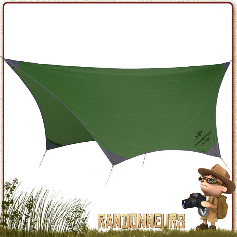 Tarp bushcraft ultra léger Traveller Amazonas pour randonner minimaliste Tarp bushcraft ultra léger Traveller Amazonas pour randonner minimaliste