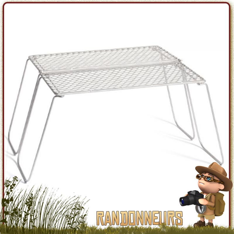 Grille Pliante Bifold Grill Titane Vargo randonnee bushcraft ultra léger Grille Pliante Bifold Grill Titane Vargo randonnee bushcraft ultra léger