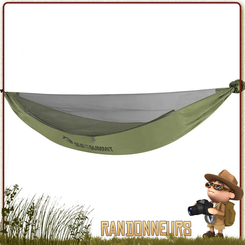 Hamac de randonnée bushcraft et jungle, le Hamac Jungle Sea To Summit complet avec moustiquaire Hamac de randonnée bushcraft et jungle, le Hamac Jungle Sea To Summit complet avec moustiquaire