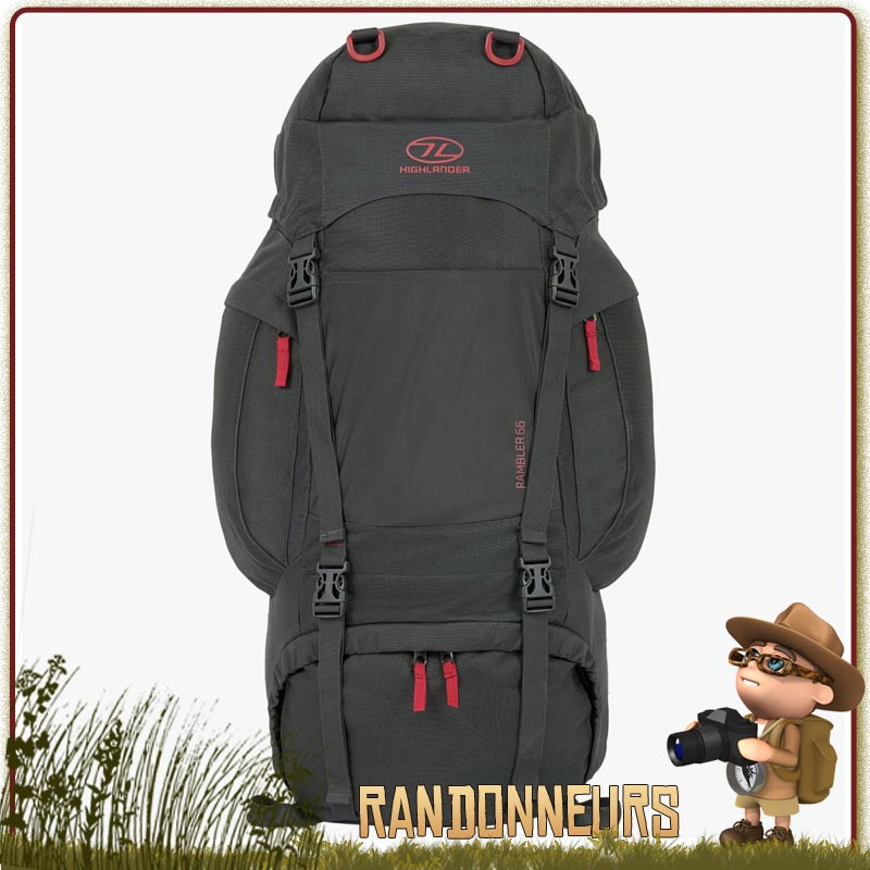 Sac à Dos randonnée RAMBLER 66 Litres de Highlander est un sac à dos robuste et compact, très apprécié par les randonneurs Sac à Dos randonnée RAMBLER 66 Litres de Highlander est un sac à dos robuste et compact, très apprécié par les randonneurs