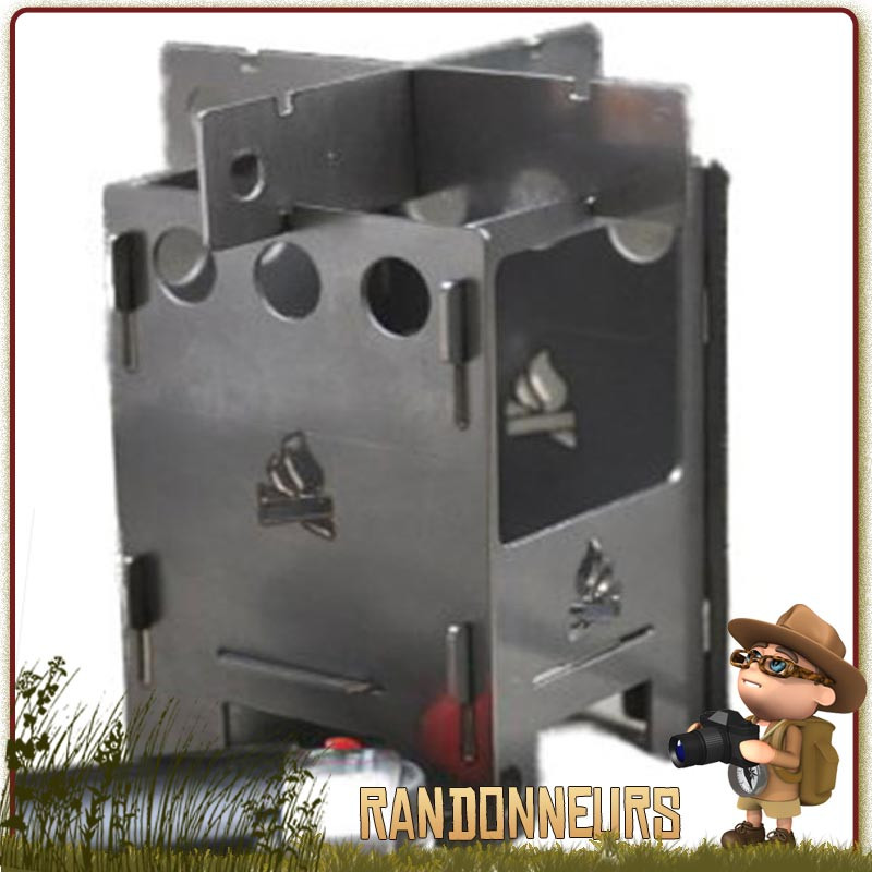 Micro Réchaud EDCbox de Bushcraft Essentials, un réchaud bois ultra léger (75 g) ultra compact, entièrement démontable Micro Réchaud EDCbox de Bushcraft Essentials, un réchaud bois ultra léger (75 g) ultra compact, entièrement démontable