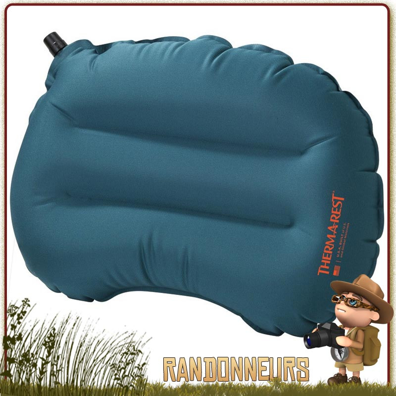 Coussin Air Head Lite Gonflable Thermarest mémorisation de forme pour un couchage en randonnées légères Coussin Air Head Lite Gonflable Thermarest mémorisation de forme pour un couchage en randonnées légères