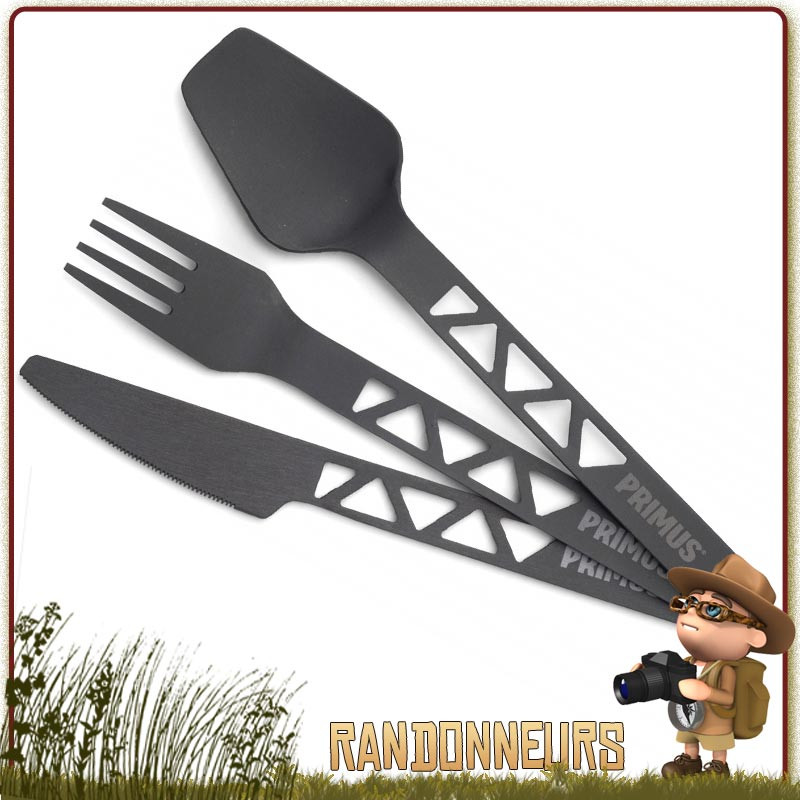 Set Couverts Trail Alu Primus, ultra léger pour la randonnée minimaliste et le trek Set Couverts Trail Alu Primus, ultra léger pour la randonnée minimaliste et le trek