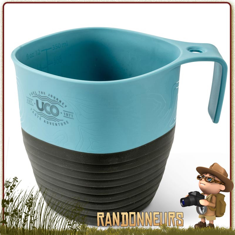 Tasse Pliante 35 cl UCO en plastique alimentaire sans bpa de randonnée bivouac léger Tasse Pliante 35 cl UCO en plastique alimentaire sans bpa de randonnée bivouac léger