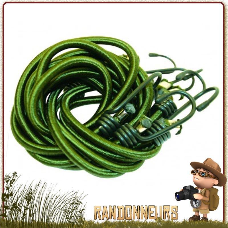 Tendeurs élastique BCB International pour attacher et fixer votre bâche tarp de survie nature et bushcraft Tendeurs élastique BCB International pour attacher et fixer votre bâche tarp de survie nature et bushcraft