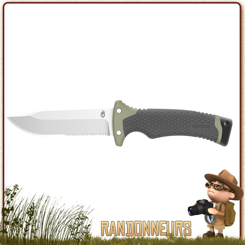 Poignard New Ultimate Gerber, meilleur couteau bushcraft survie plate semelle avec kit survie intégré Poignard New Ultimate Gerber, meilleur couteau bushcraft survie plate semelle avec kit survie intégré