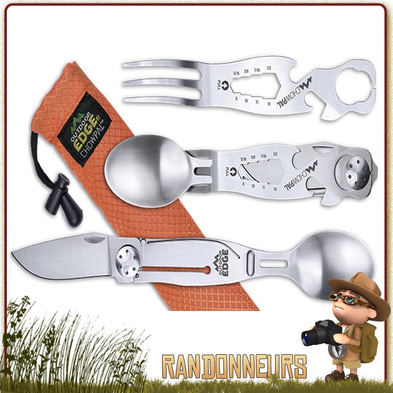 Couverts Pique Nique CHOWPAL Outdoor Edge de randonnée camping bivouac léger multifonctions Couverts Pique Nique CHOWPAL Outdoor Edge de randonnée camping bivouac léger multifonctions