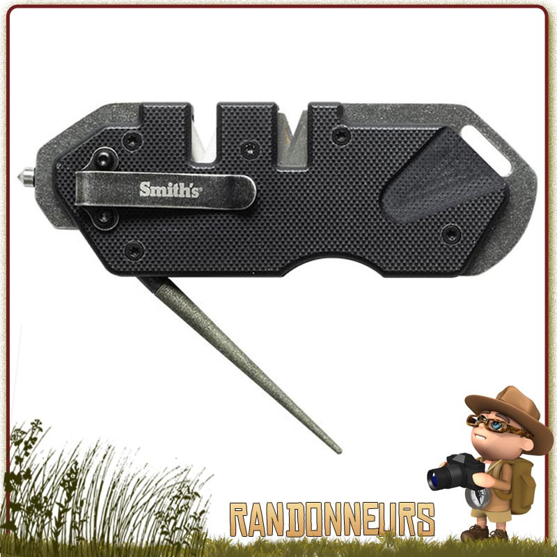 Affuteur de poche PP1 Tactique SMITHs avec brise vitre pour couteau tactique et survie bushcraft Affuteur de poche PP1 Tactique SMITHs avec brise vitre pour couteau tactique et survie bushcraft