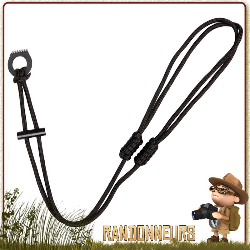 Collier Paracorde avec Allume Feu Fosco petit kit allume feu à porter sur soi en randonnée bushcraft survie Collier Paracorde avec Allume Feu Fosco petit kit allume feu à porter sur soi en randonnée bushcraft survie