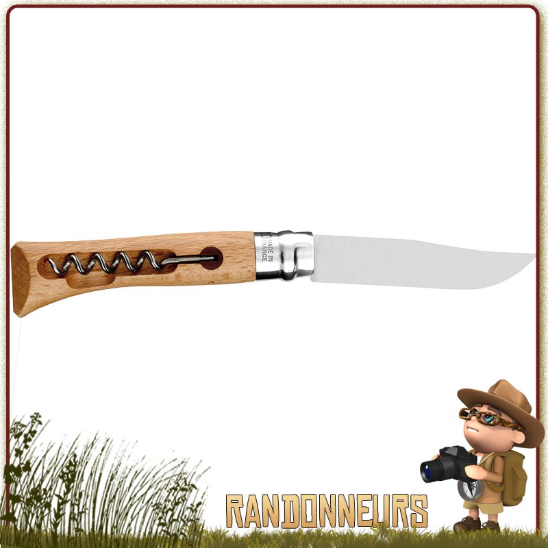 Couteau Opinel 10 VRI avec Tire Bouchon le compagnon du randonneur malin Couteau Opinel 10 VRI avec Tire Bouchon le compagnon du randonneur malin