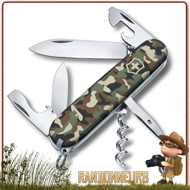 Couteau Victorinox SPARTAN Camo multifonctions pour la chasse et forces armées militaire Couteau Victorinox SPARTAN Camo multifonctions pour la chasse et forces armées militaire