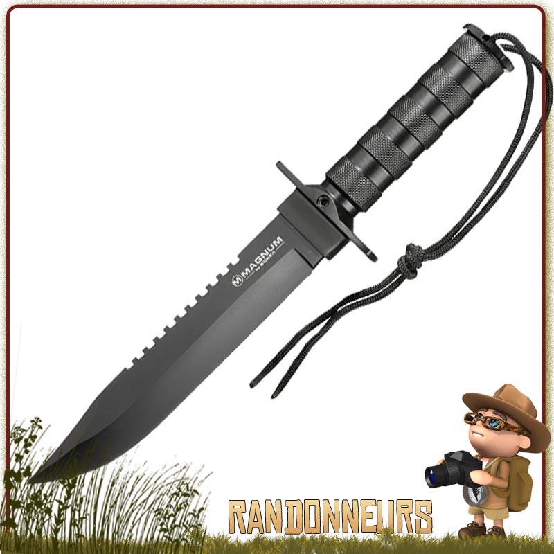 Poignard Survivalist Boker, couteau avec kit de survie complet pour la jungle et randonnée bushcraft extrême Poignard Survivalist Boker, couteau avec kit de survie complet pour la jungle et randonnée bushcraft extrême