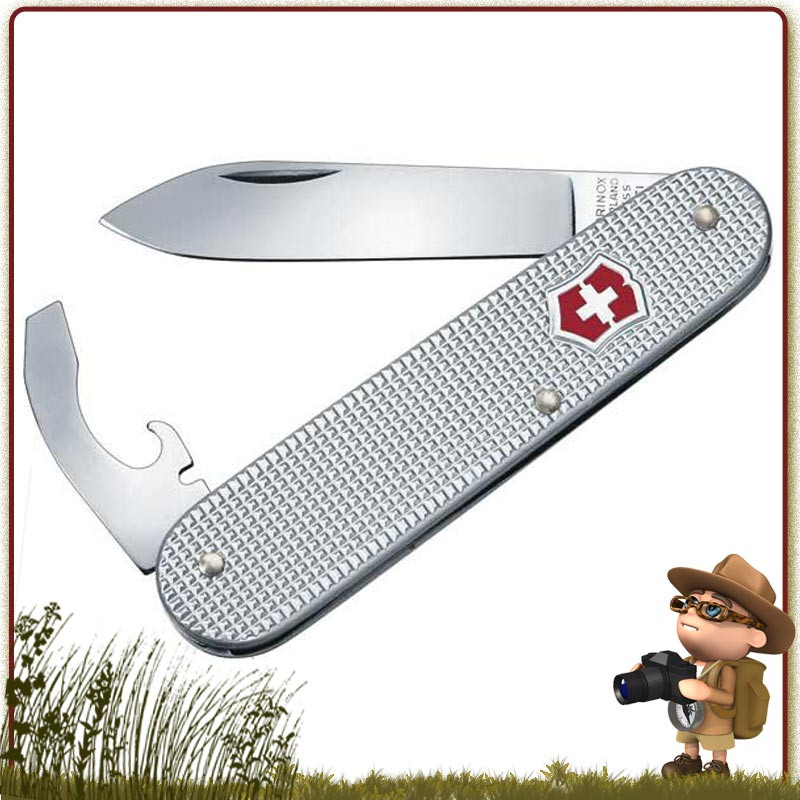 Couteau Victorinox BANTAM ALOX Gris 5 fonctions et 2 pièces pour randonneurs Couteau Victorinox BANTAM ALOX Gris 5 fonctions et 2 pièces pour randonneurs