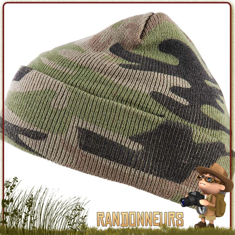 Bonnet Commando Camouflage Fostex chaud et leger pour la chasse Bonnet Commando Camouflage Fostex chaud et leger pour la chasse