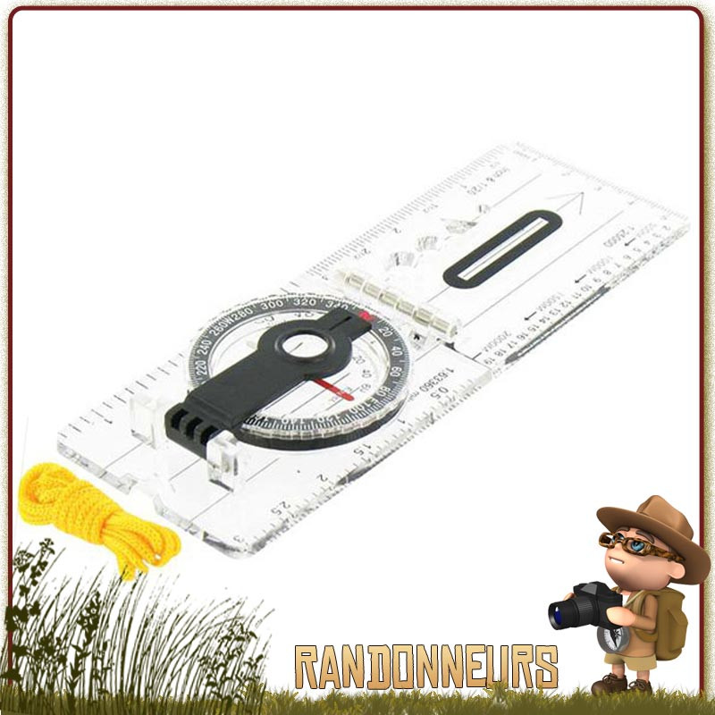 Boussole plexiglas SCOUT Highlander avec visée. Boussole pliante avec système de visée avec graduations 2, 10 et 20 degrés Boussole plexiglas SCOUT Highlander avec visée. Boussole pliante avec système de visée avec graduations 2, 10 et 20 degrés