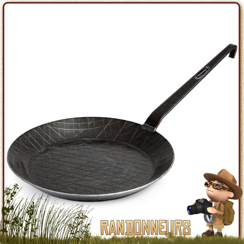 Poele acier 32 cm Petromax compatible feu de bois pour cuisson camp bushcraft nature Poele acier 32 cm Petromax compatible feu de bois pour cuisson camp bushcraft nature