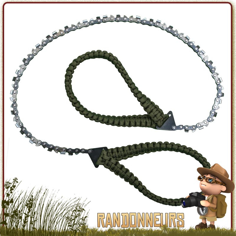 Scie Chaine à mains avec Poignées Paracorde Origin Outdoors pour la survie bushcraft Scie Chaine à mains avec Poignées Paracorde Origin Outdoors pour la survie bushcraft
