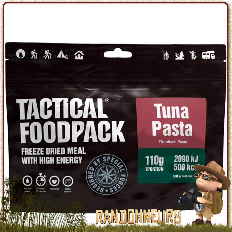 repas sachet lyophilise Pâtes au Thon ration survie survivaliste repas sachet lyophilise Pâtes au Thon ration survie survivaliste