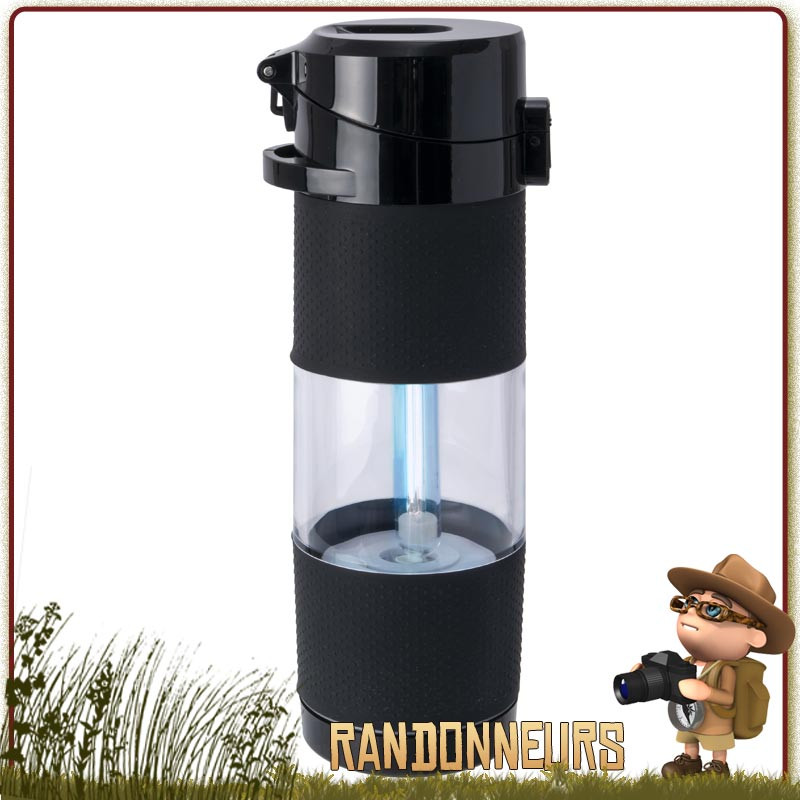 Gourde Sterilisation UV Fairbanks Origin Outdoors avec charbon actif desinfection virus eau potable Gourde Sterilisation UV Fairbanks Origin Outdoors avec charbon actif desinfection virus eau potable