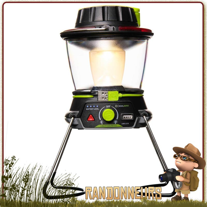 Lanterne LightHouse 600 GOAL ZERO puissante de bivouac Lanterne LightHouse 600 GOAL ZERO puissante de bivouac
