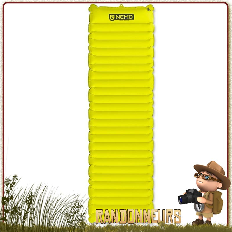Matelas gonflable ASTRO Nemo long wide bivouac ultra léger pour randonner Matelas gonflable ASTRO Nemo long wide bivouac ultra léger pour randonner