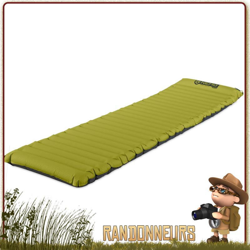 Matelas gonflable ASTRO Insulated Nemo long wide isolation fibres primaloft 3 saisons ultra léger de bivouac Matelas gonflable ASTRO Insulated Nemo long wide isolation fibres primaloft 3 saisons ultra léger de bivouac