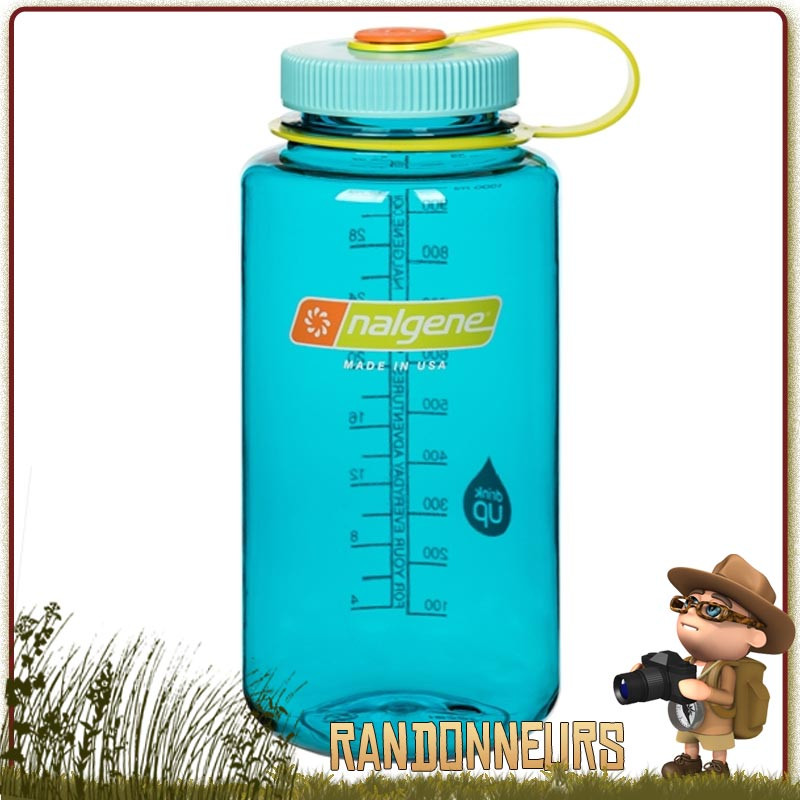 Gourde Nalgene plastique grande ouverture 1 litre. Bouteille Nalgene tritan, robuste, randonnée, survie Bushcraft. Gourde Nalgene plastique grande ouverture 1 litre. Bouteille Nalgene tritan, robuste, randonnée, survie Bushcraft.
