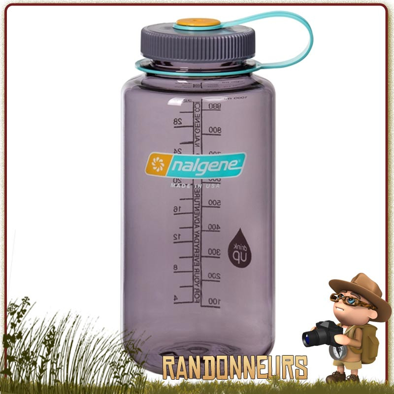 Gourde Nalgene plastique grande ouverture 1 litre Gourde Nalgene plastique grande ouverture 1 litre
