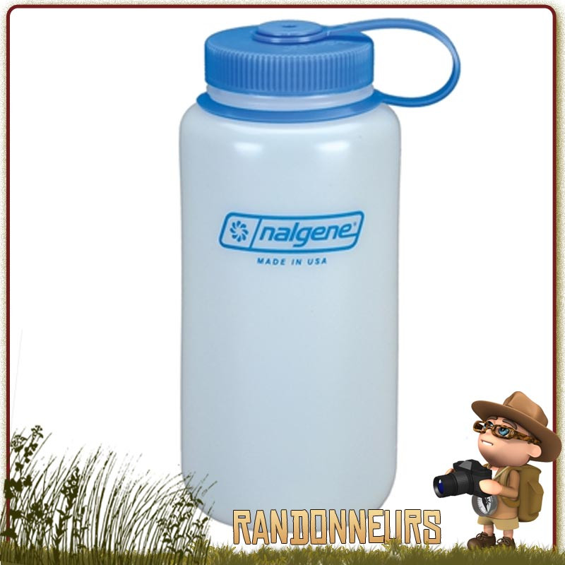 Gourde Nalgene Grande Ouverture 1L HDPE BLANCHE Gourde Nalgene Grande Ouverture 1L HDPE BLANCHE