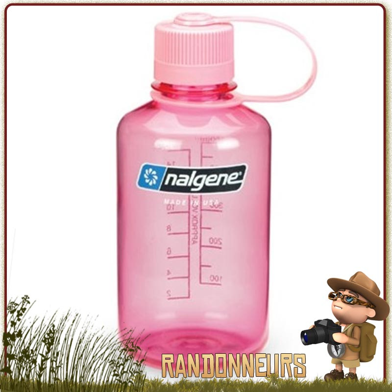 Bouteille Nalgene Petite Ouverture 0.5L ROSE pour fille enfant Bouteille Nalgene Petite Ouverture 0.5L ROSE pour fille enfant
