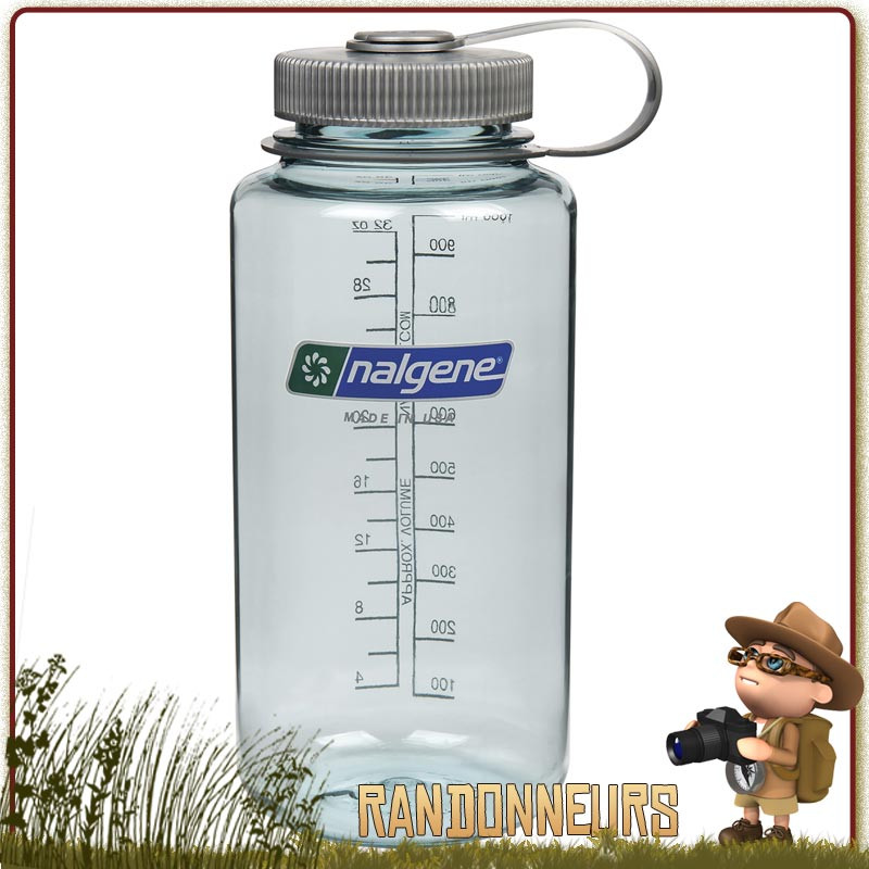 Gourde Nalgene Grande Ouverture 1 Litre SEAFOAM randonnée Gourde Nalgene Grande Ouverture 1 Litre SEAFOAM randonnée