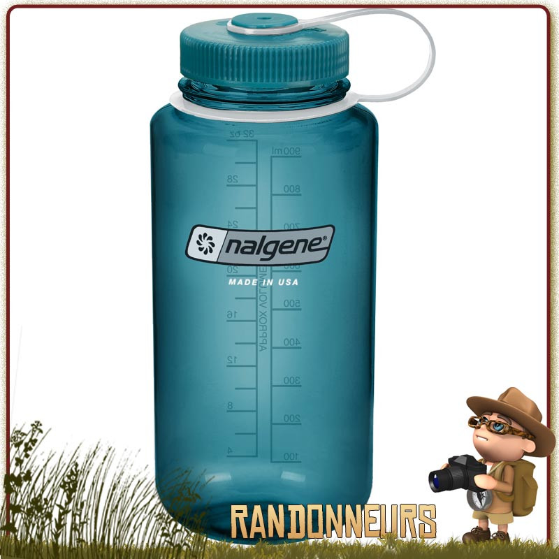 Gourde Grande Ouverture 100 cl CADET Nalgene de randonnée Gourde Grande Ouverture 100 cl CADET Nalgene de randonnée