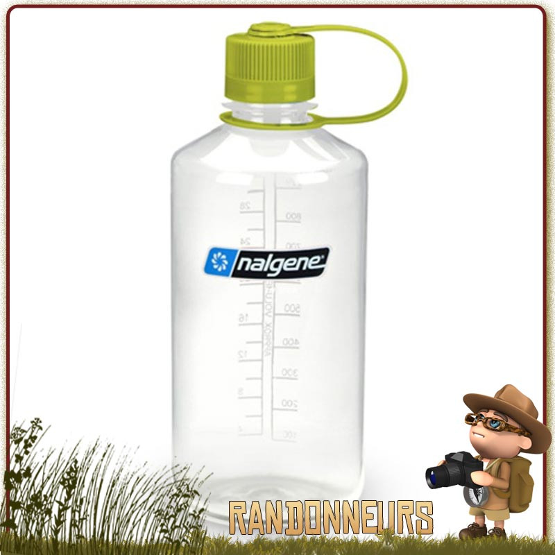 Bouteille Nalgene Petite Ouverture 100 cl CRISTAL de randonnée Bouteille Nalgene Petite Ouverture 100 cl CRISTAL de randonnée