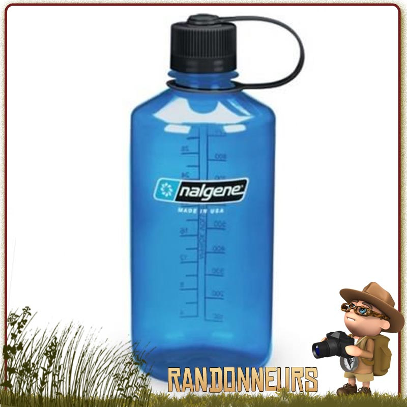 Gourde Randonnée Nalgene Petite Ouverture 100 cl BLEUE Gourde Randonnée Nalgene Petite Ouverture 100 cl BLEUE