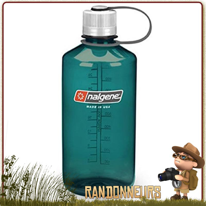 Gourde Nalgene Petite Ouverture 100 cl OCEAN GREEN pour randonner Gourde Nalgene Petite Ouverture 100 cl OCEAN GREEN pour randonner