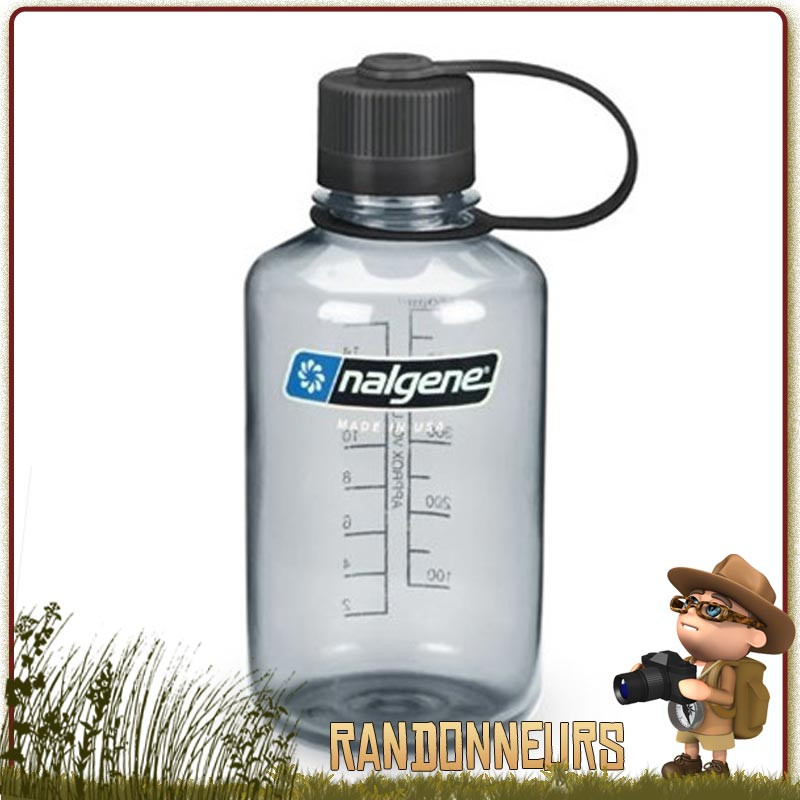 Bouteille de randonnée Nalgene Petite Ouverture 50cl GRISE Bouteille de randonnée Nalgene Petite Ouverture 50cl GRISE