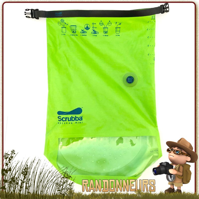 Sac Etanche Lave Linge SCRUBBA Mini pour la randonnee et voyage Sac Etanche Lave Linge SCRUBBA Mini pour la randonnee et voyage