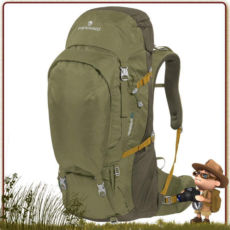 Sac à Dos randonnée TRANSALP 60 Litres Ferrino est un sac à dos robuste et compact, très apprécié par les randonneurs Sac à Dos randonnée TRANSALP 60 Litres Ferrino est un sac à dos robuste et compact, très apprécié par les randonneurs