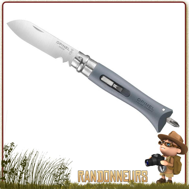 Couteau 9VRI Bricolage Gris Opinel Couteau 9VRI Bricolage Gris Opinel