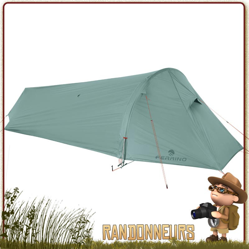 Tente Piuma 1 place FERRINO ultra legere pour randonner Tente Piuma 1 place FERRINO ultra legere pour randonner